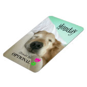 Golden Retriever Mondayおもしろいはオプションである必要がある マグネット (左側)