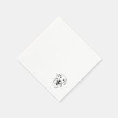 Golden Retriever Napkin スタンダードカクテルナプキン (角)