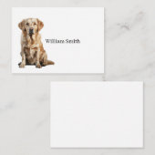 Golden Retriever Note Card ノートカード (正面/裏面)
