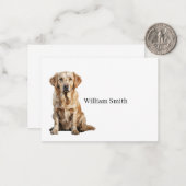 Golden Retriever Note Card ノートカード (正面/裏面インサイチュ)