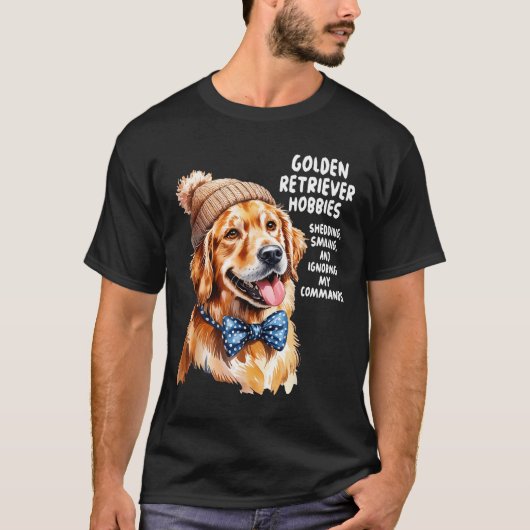 Golden Retriever Outfit Idea For Women &amp; Retri Tシャツ (正面)
