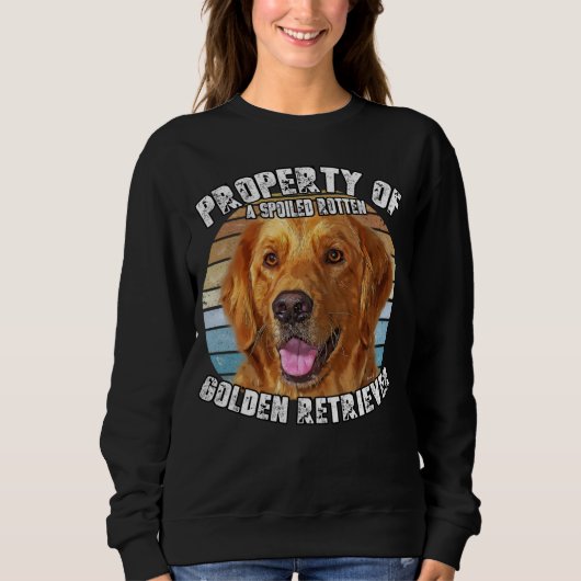Golden Retriever Owner   Retro Property Of スウェットシャツ (正面)