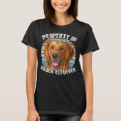 Golden Retriever Owner   Retro Property Of Tシャツ (正面)