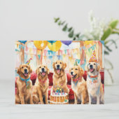 Golden retriever Party 案内状 (スタンド正面)