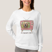 Golden Retriever Photo T-Shirt – My Favorite Show Tシャツ (正面)