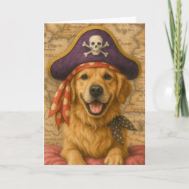 Golden Retriever Pirate カード