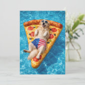 Golden Retriever Pool Party 招待状 (スタンド正面)