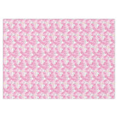 Golden Retriever Puppy in Pink Garden テーブルクロス (正面(横))