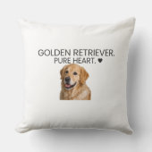 Golden Retriever Pure Heart ♥ Decorative クッション (正面)