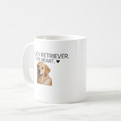 Golden Retriever Pure Heart ♥ Dog Lover Coffee コーヒーマグカップ (正面左)