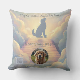 Golden Retriever Rainbow Bridge Memorial Pillow クッション