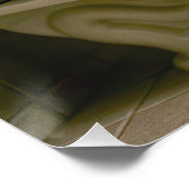 Golden Retriever Sitting On the Toilet Texting ポスター (コーナー)