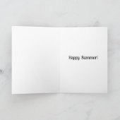 Golden Retriever summer greeting card サンキューカード (内部)