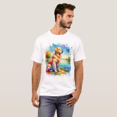 Golden Retriever T-shirt Tシャツ (正面フル)