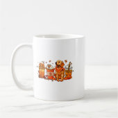 Golden Retriever Thanksgiving Fall Coffee Pumpkin コーヒーマグカップ (左)