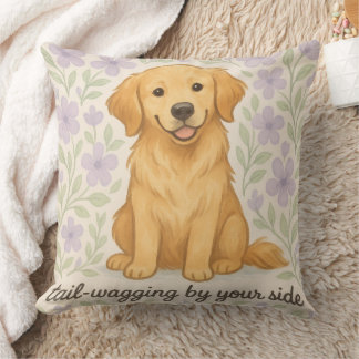 Golden Retriever Throw Pillow Gift for Dog Lovers  クッション