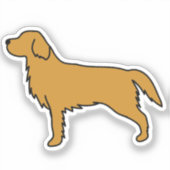 Golden Retriever Tissue Paper  シール (正面)