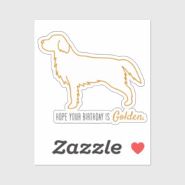 Golden Retriever Tissue Paper  シール