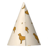 Golden Retriever Tissue Paper  パーティーハット (裏面)