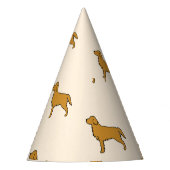 Golden Retriever Tissue Paper  パーティーハット (正面)