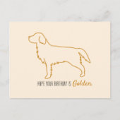 Golden Retriever Tissue Paper ポストカード (正面)