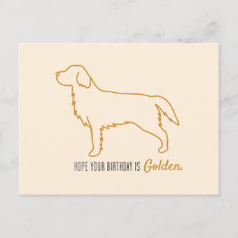 Golden Retriever Tissue Paper  ポストカード