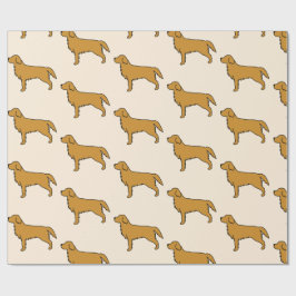 Golden Retriever Tissue Paper  ラッピングペーパー