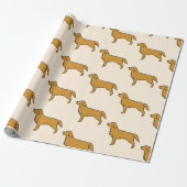 Golden Retriever Tissue Paper  ラッピングペーパー (アンロールド)