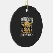 Golden Retriever True Friend Dog セラミックオーナメント (右)