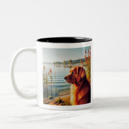 Golden Retriever Two Tone Coffee Mug ツートーンマグカップ