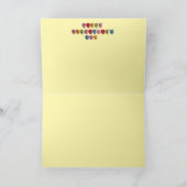 Golden Retriever Valentine Day's Card シーズンカード (内部)