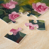 Golden Retriever Valentine’s Day Art ジグソーパズル (側面)