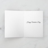 Golden Retriever Valentine's Day greeting card サンキューカード (内部)