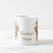 Golden Retriever Watercolor Mug  コーヒーマグカップ (中央)