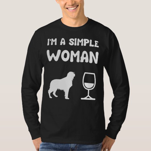 Golden Retriever Wine Tシャツ (正面)