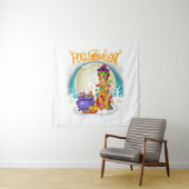 Golden Retriever Witch Costumes  Halloween Lights タペストリー (インサイチュ)