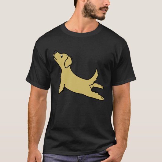 Golden Retriever Yoga  Dog Tシャツ (正面)