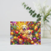 GOLDEN RETRIEVER'S CHRISTMAS ~ Postcard ~ ポストカード (スタンド正面)