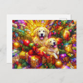 GOLDEN RETRIEVER'S CHRISTMAS ~ Postcard ~ ポストカード (正面/裏面)