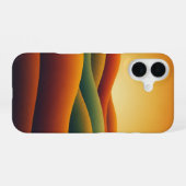 Golden Retro Hills iPhone 16ケース (裏面横)