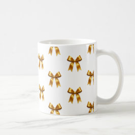 Golden Ribbon Pattern — Elegant Minimal Luxury コーヒーマグカップ