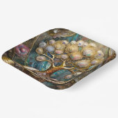 Golden Robot Hand Holding Gold Tree Of Life ペーパープレート (傾斜あり)