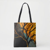 Golden Roots and Twilight Tree トートバッグ (正面)