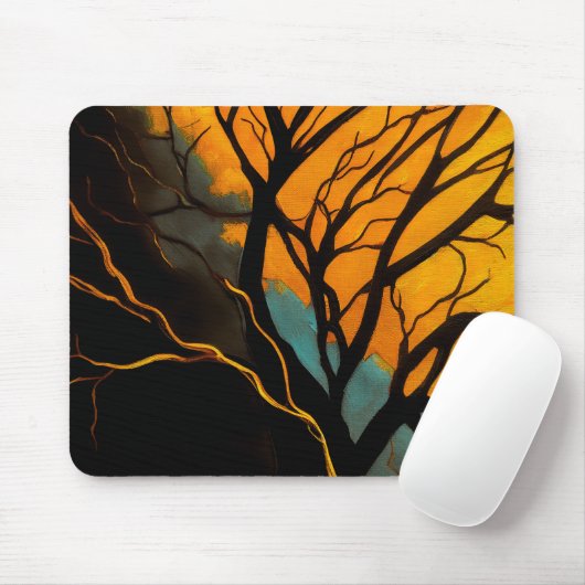 Golden Roots and Twilight Tree マウスパッド (マウス)