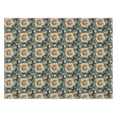 Golden Roses With a Metallic Finish テーブルクロス (正面(横))