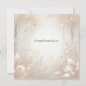 Golden Rosewood Enchanted Forest Wedding 招待状 (裏面)