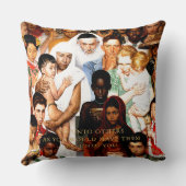 Golden Rule (Do unto orthers) by Norman Rockwell クッション (裏面)