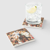 Golden Rule (Do unto orthers) by Norman Rockwell ストーンコースター (横)