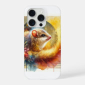 Golden Rumped Elephant Shrew AREF1017 - Watercolor iPhoneケース (裏面)