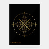 Golden Sacred Geometry Acrylic Wedding Sign アクリルサイン (正面)